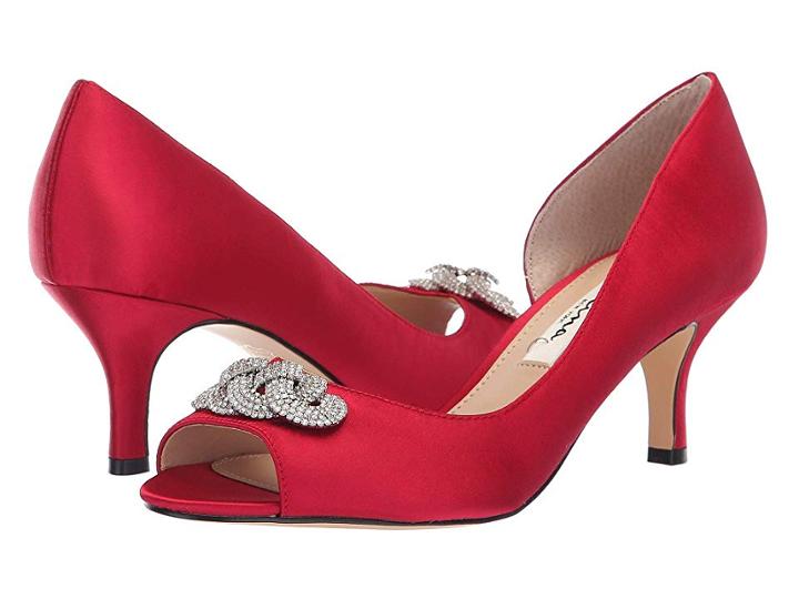 Nina Madolyn (crimson Satin) High Heels