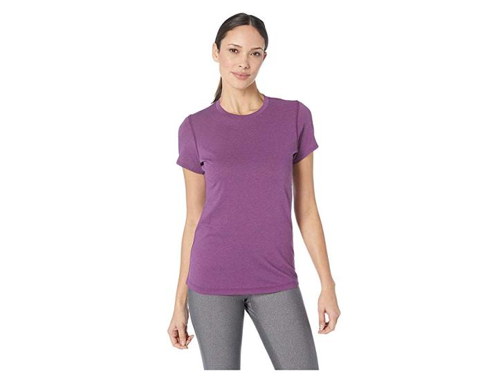 New Balance Heather Tech Tee (claret Heather) Women's T Shirt