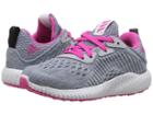 Adidas Kids Alphabounce Em C (little Kid) (clear Grey/shock Pink/tactile Blue) Girls Shoes