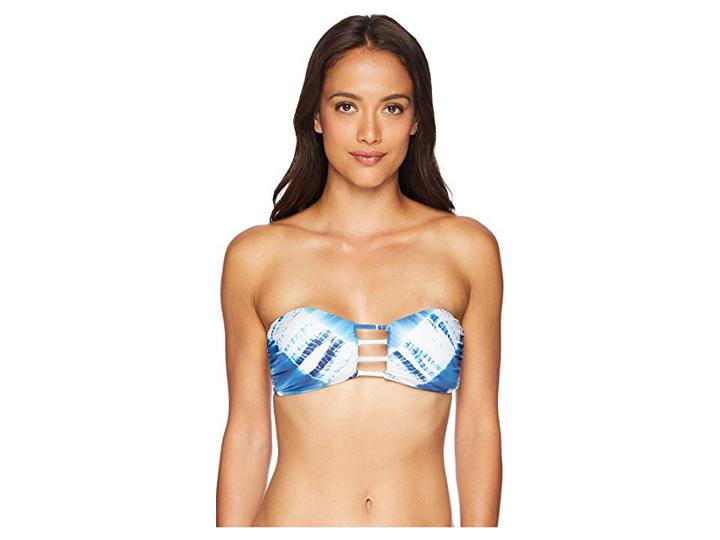 Lucky Brand Costa Azul Bandeau Bra (indigo) Women's Swimwear