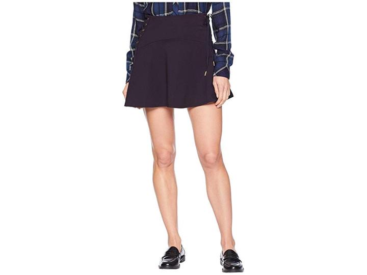 Juicy Couture Knit Lace-up Ponte Skirt (zenith) Women's Skirt