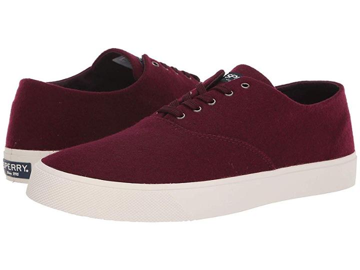 Sperry Captain's Cvo Wool (burgundy) Men's Lace Up Casual Shoes