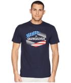 Quiksilver Stars Stripes Tee (navy Blazer) Men's T Shirt