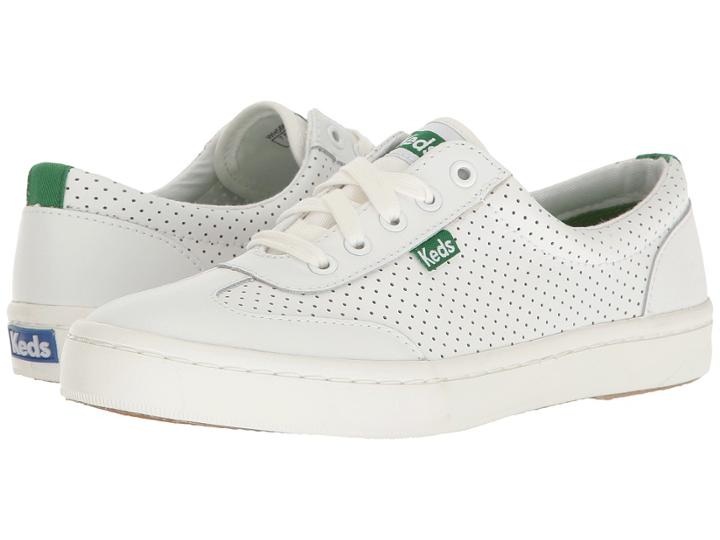 Keds Tournament Retro Perf (white/green) Women's Shoes