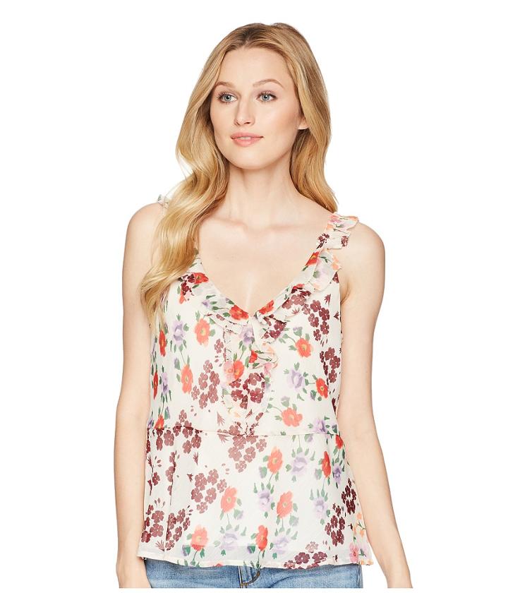 Lucky Brand Cascade Ruffle Tank Top (multi) Women's Clothing