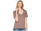 Hurley Wash Varsity Short Sleeve Tee (sepia Stone) Women's T Shirt