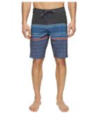 Volcom Lido Liney Mod 21 Boardshorts (smokey Blue) Men's Swimwear