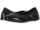 Ecco Incise Enchant Ballerina (black Calf Leather 2) Women's Flat Shoes