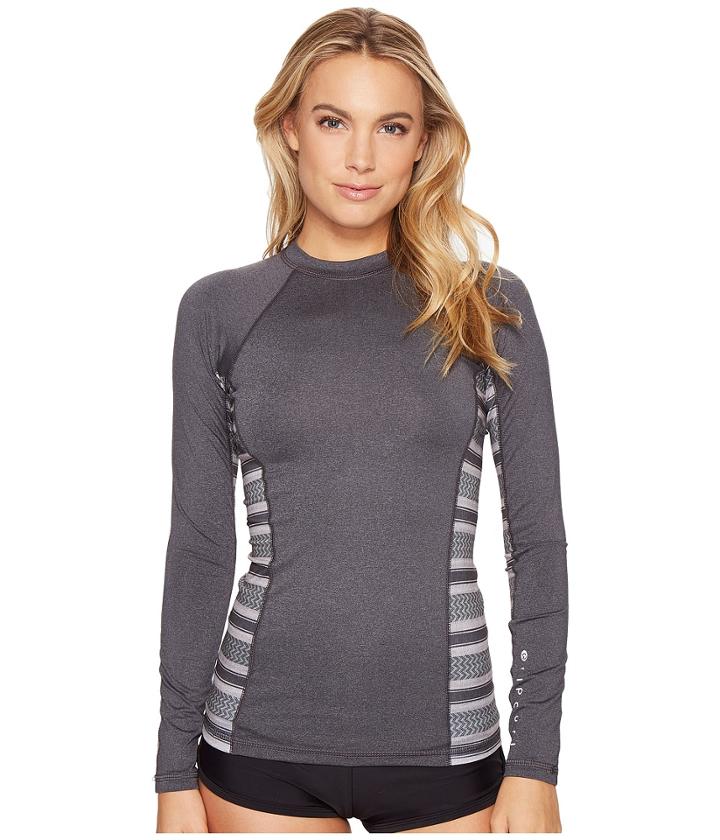 Rip Curl Trestles Uv Tee Long Sleeve (black) Women's Swimwear