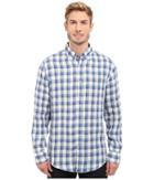 Nautica Long Sleeve Linen With Pocket (federal Blue) Men's Clothing