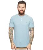 Original Penguin Short Sleeve Henley (storm Blue) Men's Short Sleeve Pullover