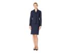 Le Suit Three-button Stand Collar Skirt Suit (navy) Women's Suits Sets