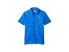 Under Armour Kids Threadborne Polo (big Kids) (ultra Blue/ultra Blue 1) Boy's Clothing