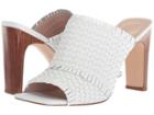 Nine West Lucili Slide Sandal (white Leather) Women's Shoes