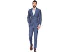 Kenneth Cole Reaction Textured Linen Blend 32 Finished Bottom Suit (blue) Men's Suits Sets