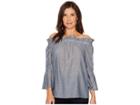 B Collection By Bobeau Martha Off Shoulder Top (chambray) Women's Clothing