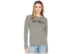 The Original Retro Brand Off Duty Super Soft Hacci Pullover (grey) Women's Long Sleeve Pullover