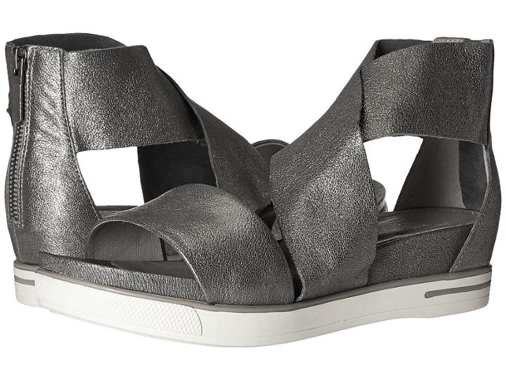 Eileen Fisher Sport (pewter Metallic Leather) Women's Sandals