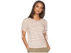 Lna Millie Stripe Tee (retro Red Stripe) Women's T Shirt