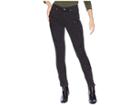 Juicy Couture Denim Rip Repair Stone Embellished Skinny Jeans (ebony Wash) Women's Jeans