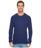 Kenneth Cole Sportswear Rib Crew Sweater (twilight Blue) Men's Sweater