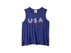 People's Project La Kids Usa Line Tank Top (big Kids) (navy) Girl's Sleeveless