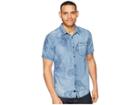 Globe Graves Short Sleeve Shirt (washed Denim) Men's Clothing