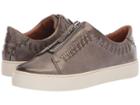 Frye Lena Whip Zip Low (grey Antique Pull Up) Women's Lace Up Casual Shoes