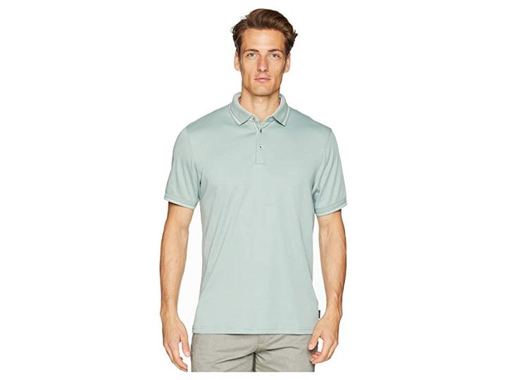 Ted Baker Pug Short Sleeve Polo (light Green) Men's Clothing