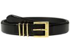 Lauren Ralph Lauren Tri Keeper Hardwear Dress Casual Medium (black) Women's Belts