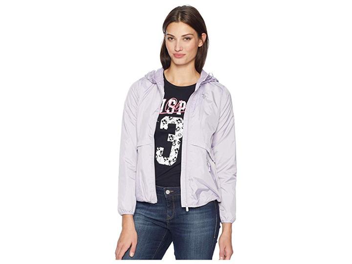 U.s. Polo Assn. Puffer Jacket (faded Wisteria) Women's Coat