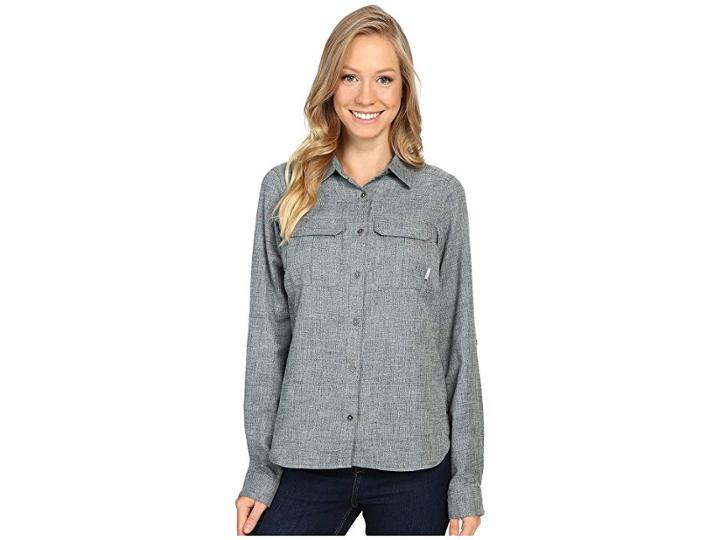 Columbia Pilsner Lodge Long Sleeve Shirt (pond) Women's Long Sleeve Button Up