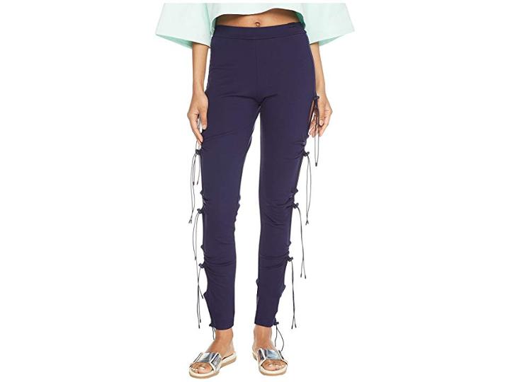 Puma Puma X Fenty By Rihanna Ruching Leggings (evening Blue) Women's Casual Pants