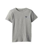 True Religion Kids Branded Logo T-shirt (toddler/little Kids) (heather Grey) Boy's T Shirt