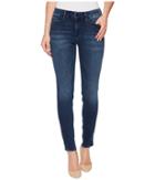 Mavi Jeans Adriana Mid-rise Super Skinny Ankle In Zip Indigo Move (zip Indigo Move) Women's Jeans