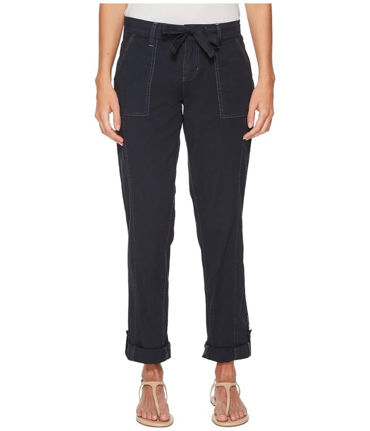 Jag Jeans Juliet Tabbed Cuff Pants In Breezy Poplin (nautical Navy) Women's Casual Pants