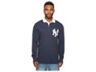 Levi's(r) Mens Ny Yankees Lsc Rugby Solid Shirt (blue) Men's Clothing