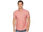 Polo Ralph Lauren Chambray Short Sleeve Sport Shirt (nautical Red/white) Men's Clothing