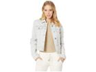 Juicy Couture Pink Pigment Distressed Denim Jacket (tinted Pink Wash) Women's Clothing