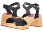 Swedish Hasbeens Mia (black) Women's Sandals