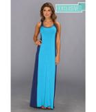 Michael Stars Colorblock Maxi Dress (riptide/aquatic) Women's Dress