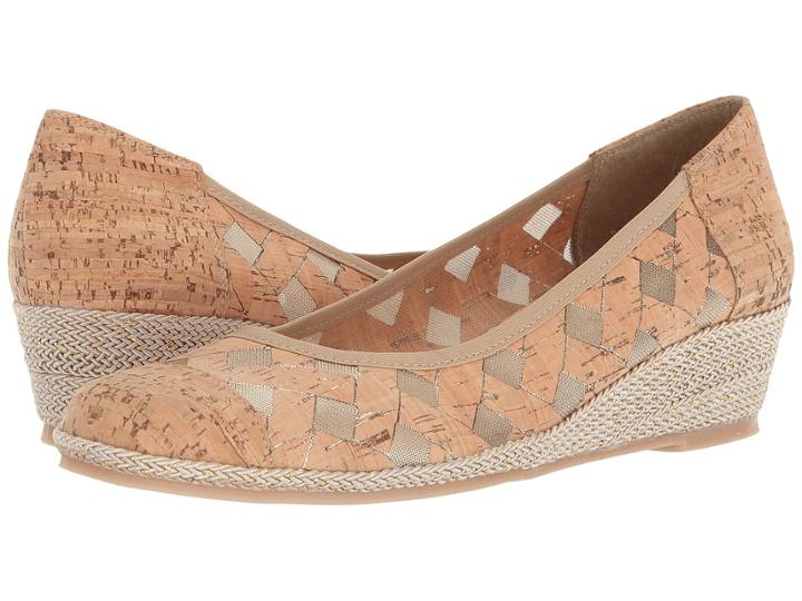 Sesto Meucci Myda (natural Cork/natural Villy Cork/mesh) Women's Wedge Shoes