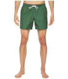 Lacoste Solid Swim Short Length (green/copenhagen) Men's Swimwear