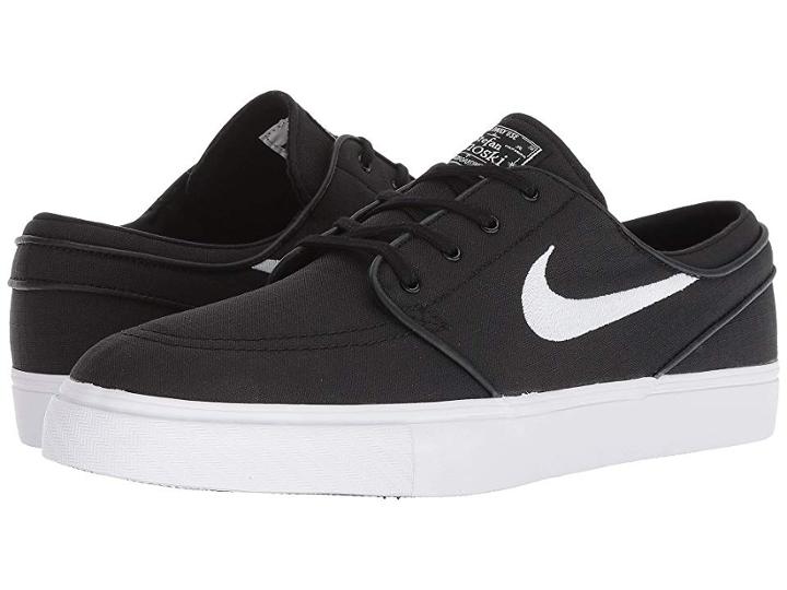 Nike Sb Zoom Stefan Janoski Canvas (black/white/dark Grey) Men's Skate Shoes