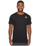 Adidas Cross Up Tee (black/black) Men's Short Sleeve Pullover