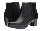 Aravon Lexee Binded Bootie (black Leather) Women's  Boots