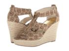 Michael Michael Kors Damita Wedge (mocha) Women's Wedge Shoes