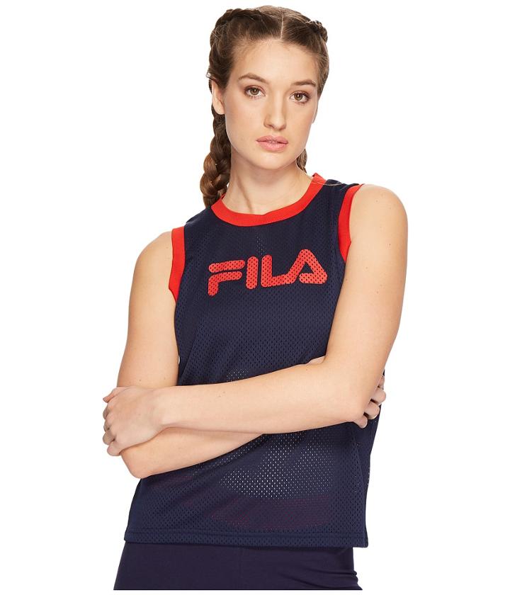 Fila Naima Tank Top (navy/red) Women's Sleeveless