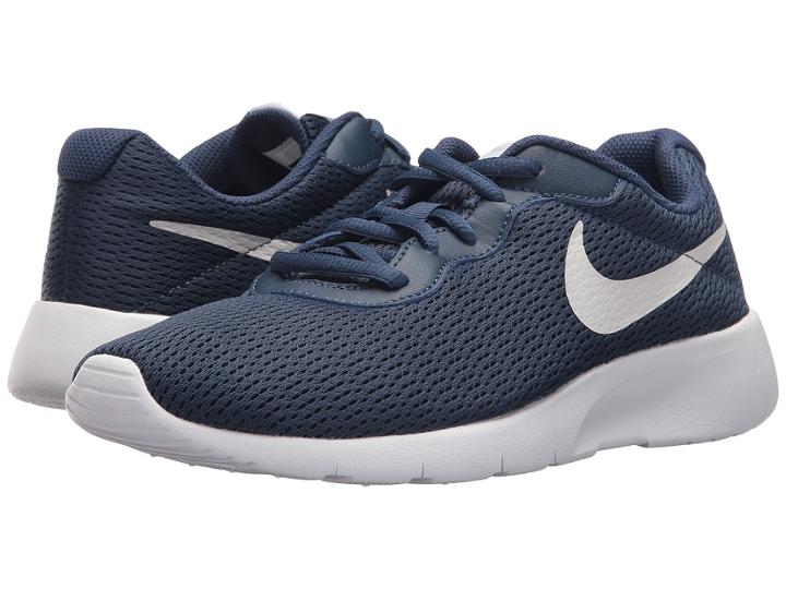 Nike Kids Tanjun (big Kid) (navy/vast Grey/white) Boys Shoes