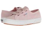 Superga 2750 Suew Biglace (pink Suede) Women's Lace Up Casual Shoes